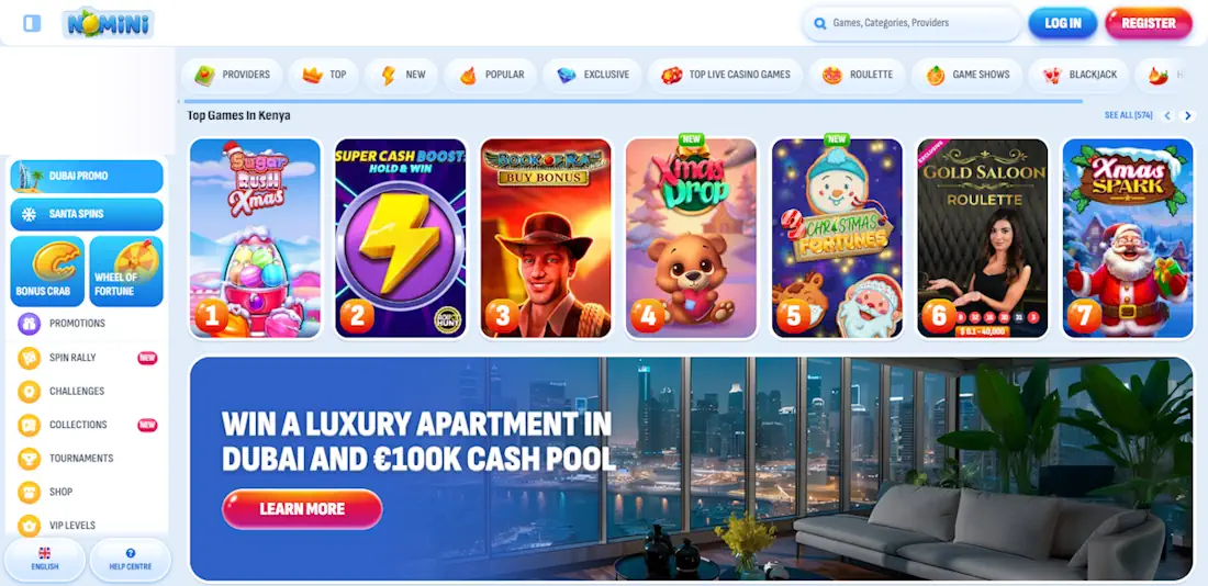 Nomini Casino and Sportsbook Screenshot